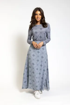 Donna Bella Grey Printed Top TS24682-C
