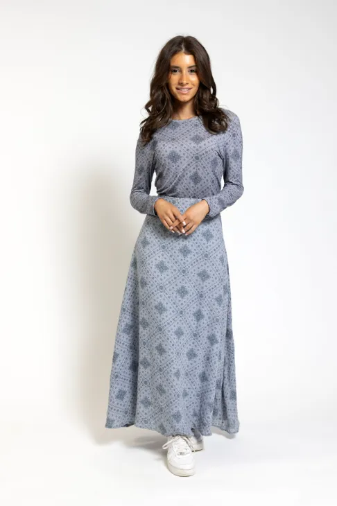 Donna Bella Grey Printed Top TS24682-C