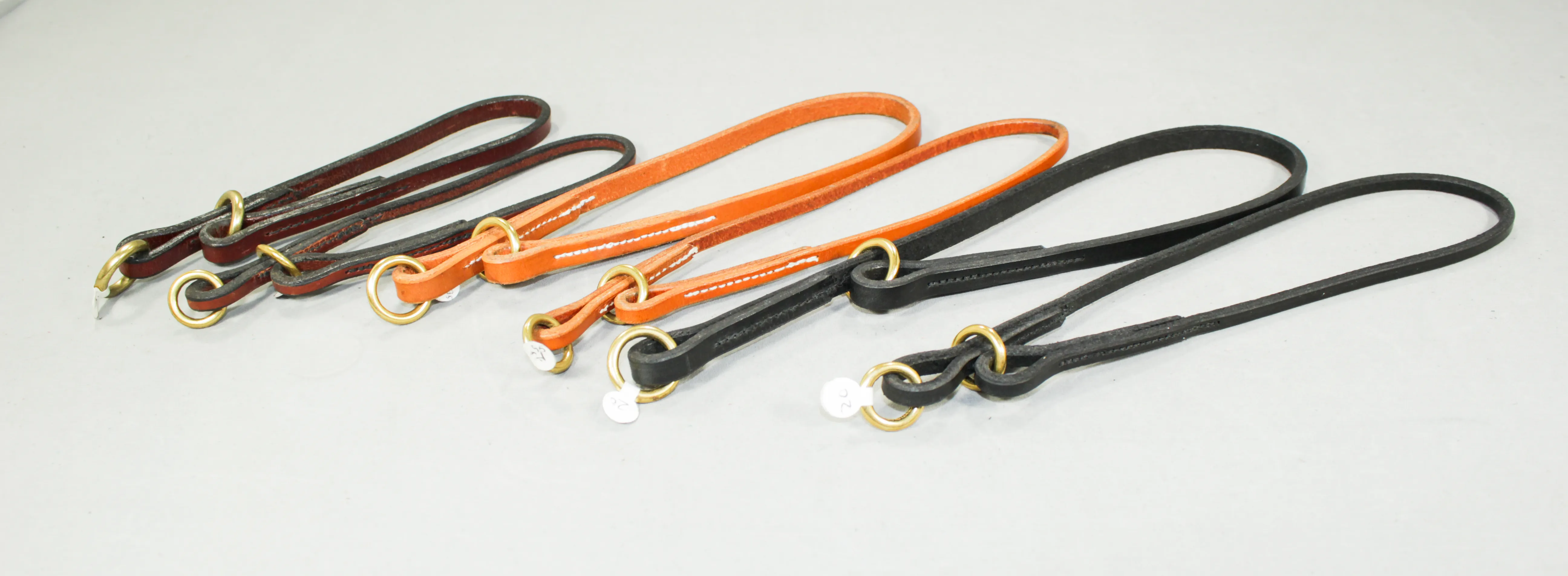 English Bridle Leather Slip Collars
