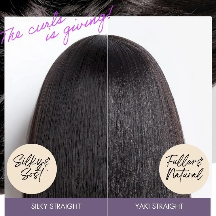 Exclusive Sale | Put On and Go Realistic Glueless Yaki Straight Bob with Bangs Minimalist Lace Wig 100% Human Hair