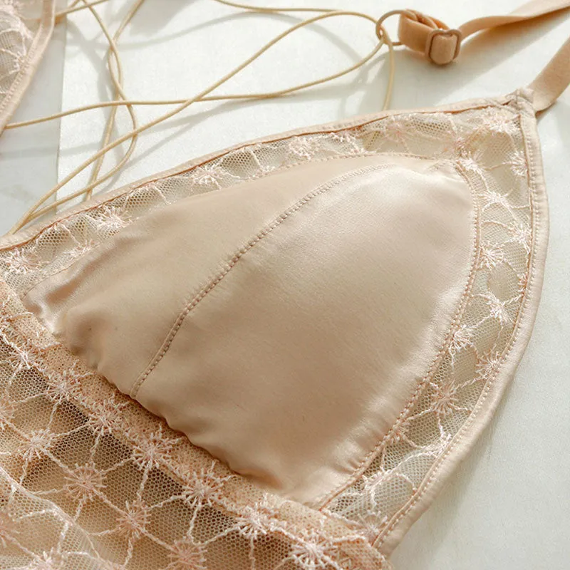 Fashion Simple Women's Beautiful Back Underwear Set
