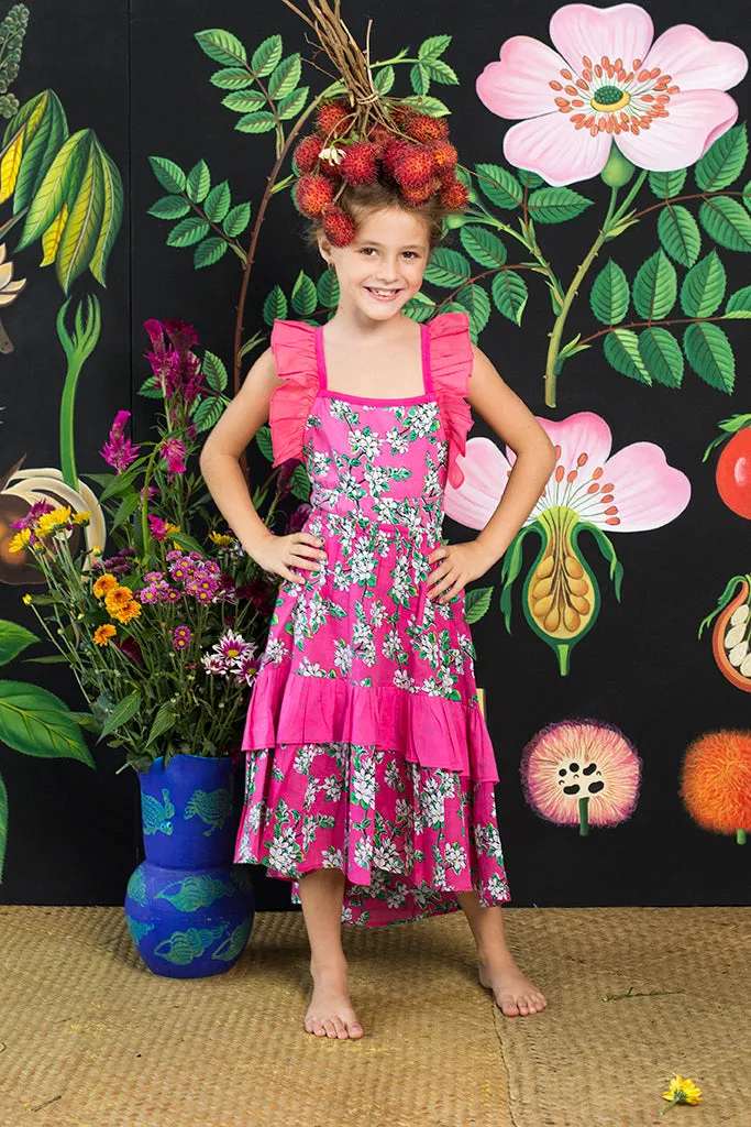 Fawn Leotard Cerise Almond Blossom