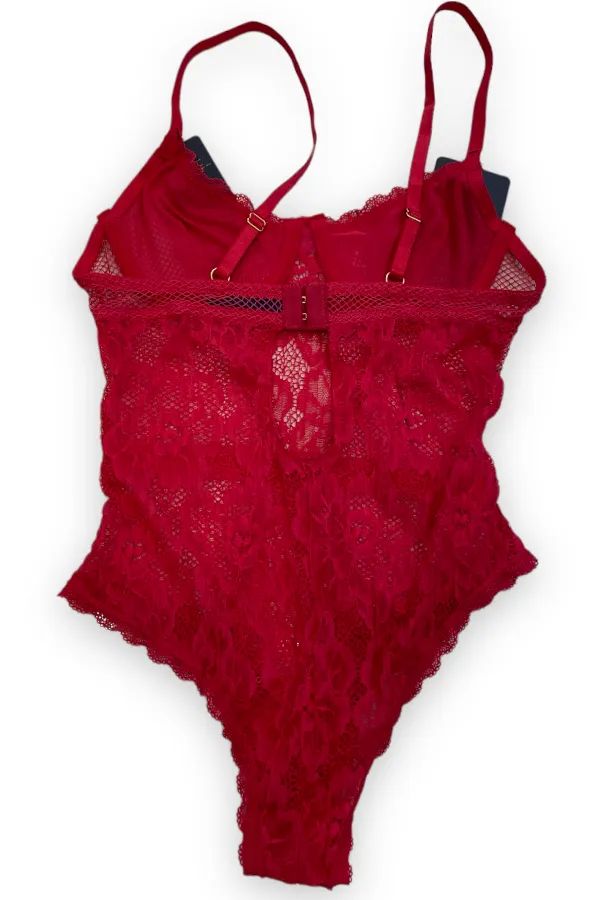Fishnet & Lace Underwire Bodysuit
