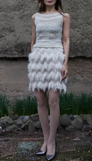 Fringe Mini Skirt