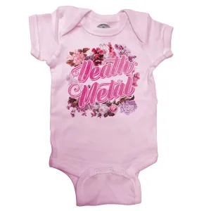 Funny Floral Death Metal Infant Bodysuit - Unisex Fit