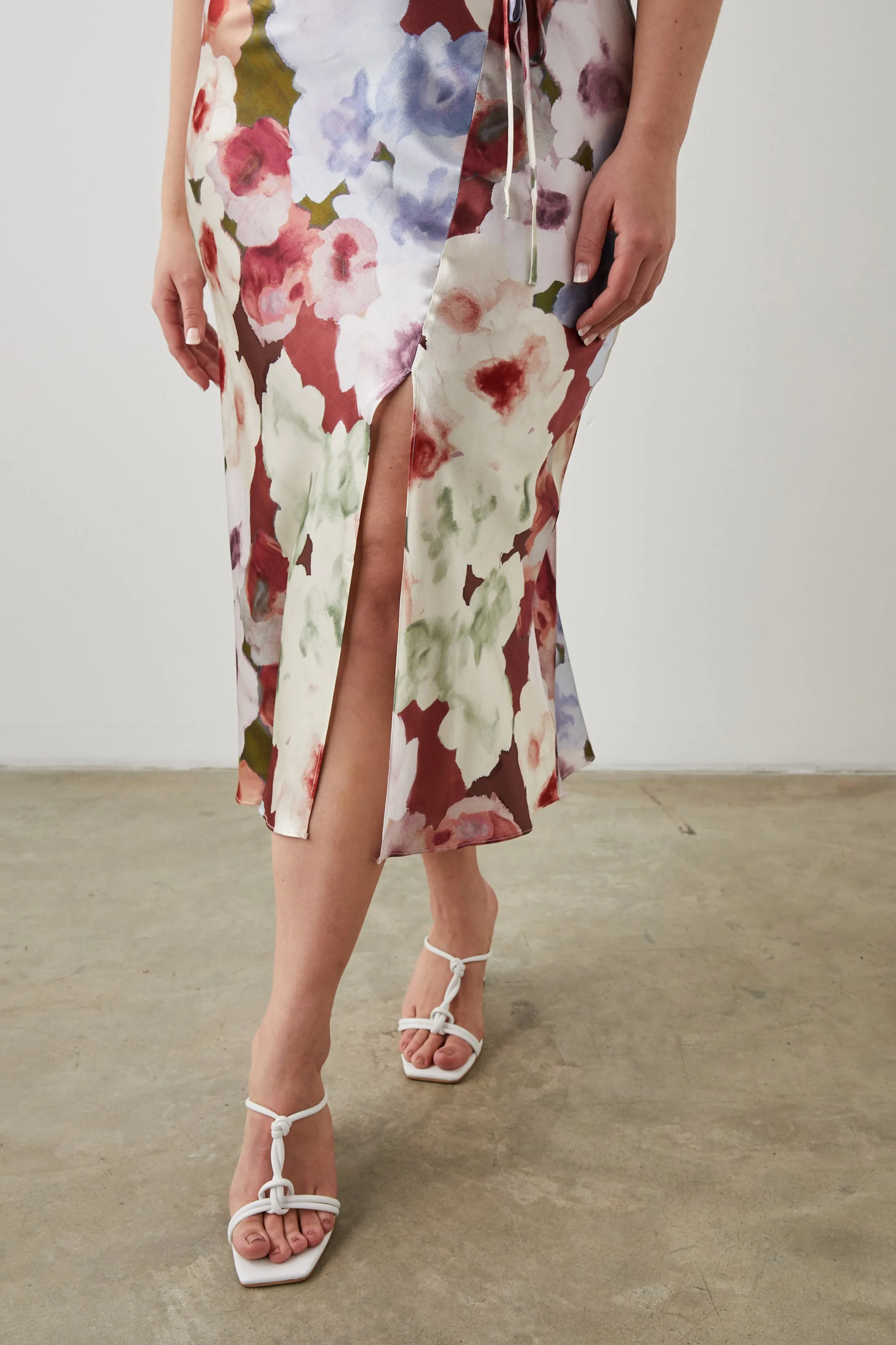 GABRIELLA DRESS - PAINTED ROSE