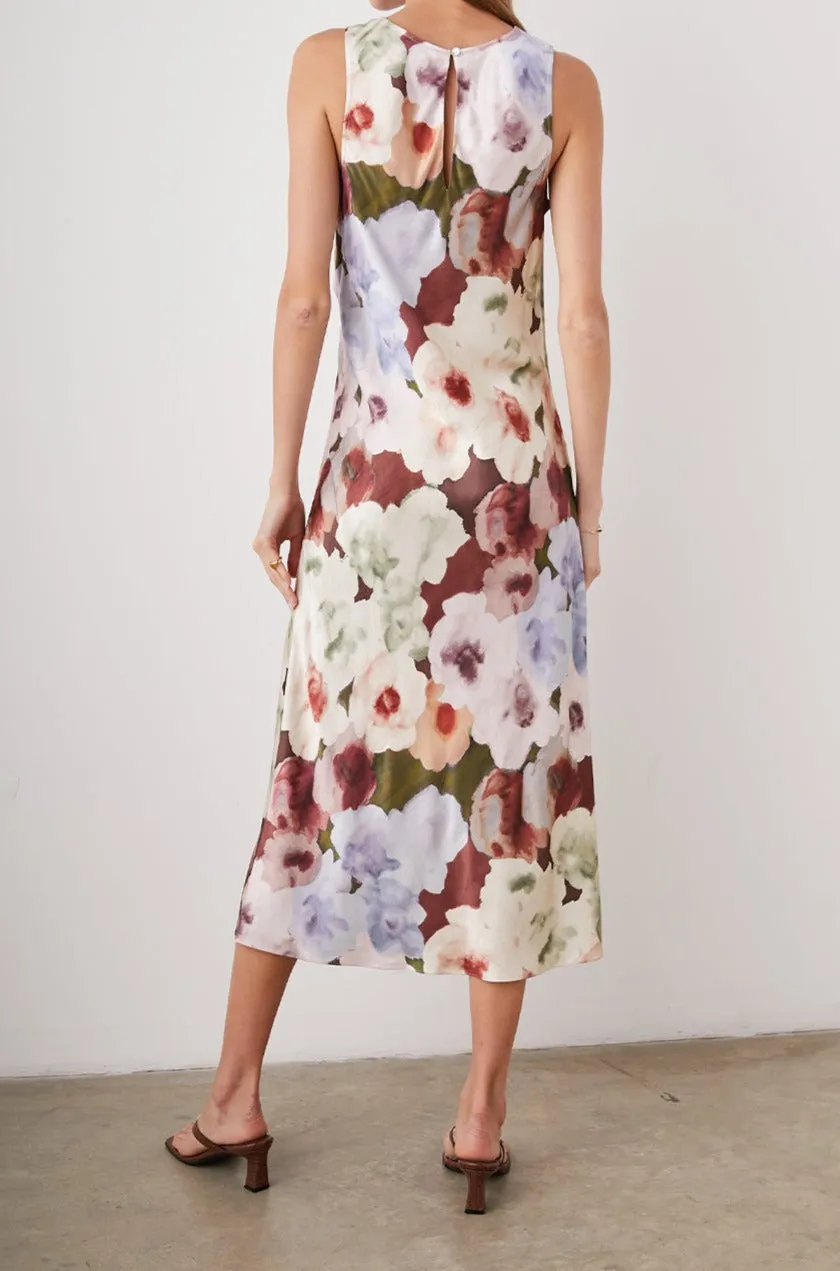 GABRIELLA DRESS - PAINTED ROSE