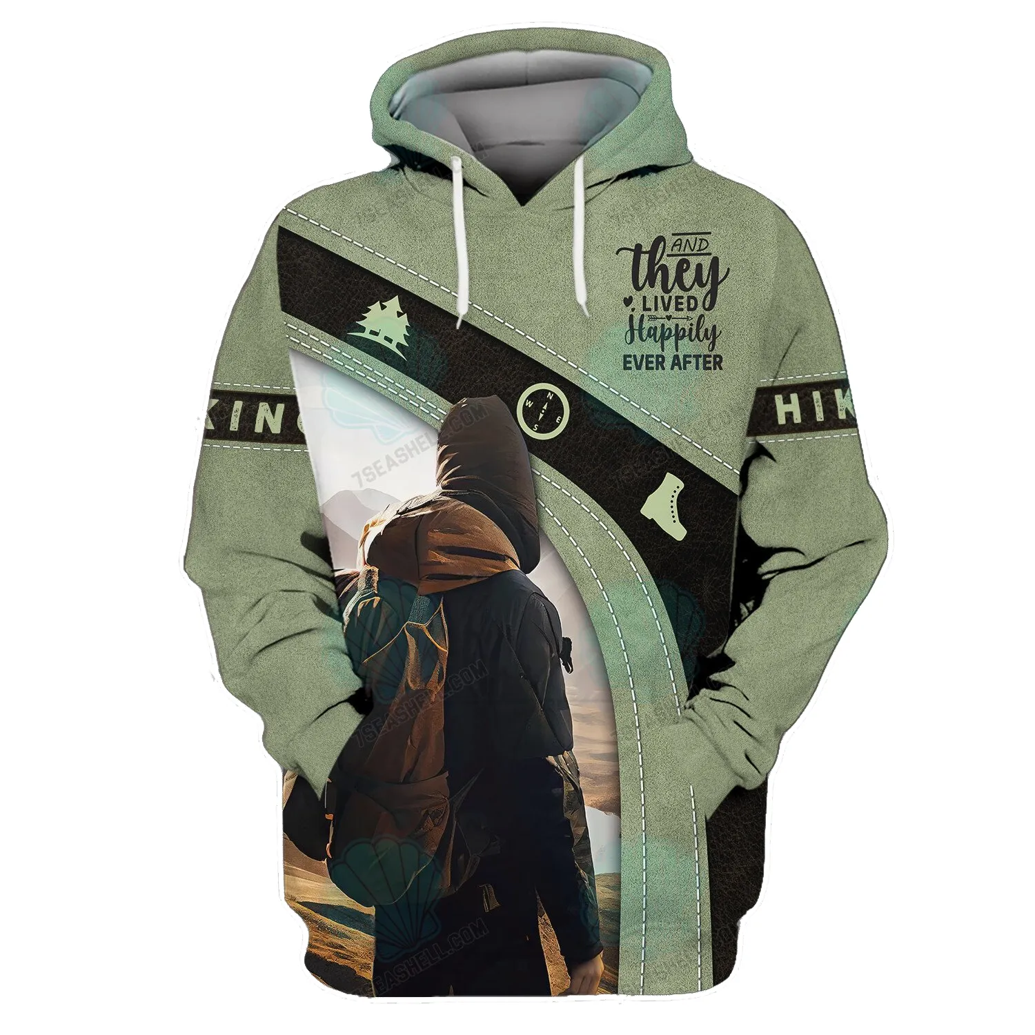 Hiking Mountain 3D All Over Printed Sweatshirt Hoodie, Christmas Gift for Hiker