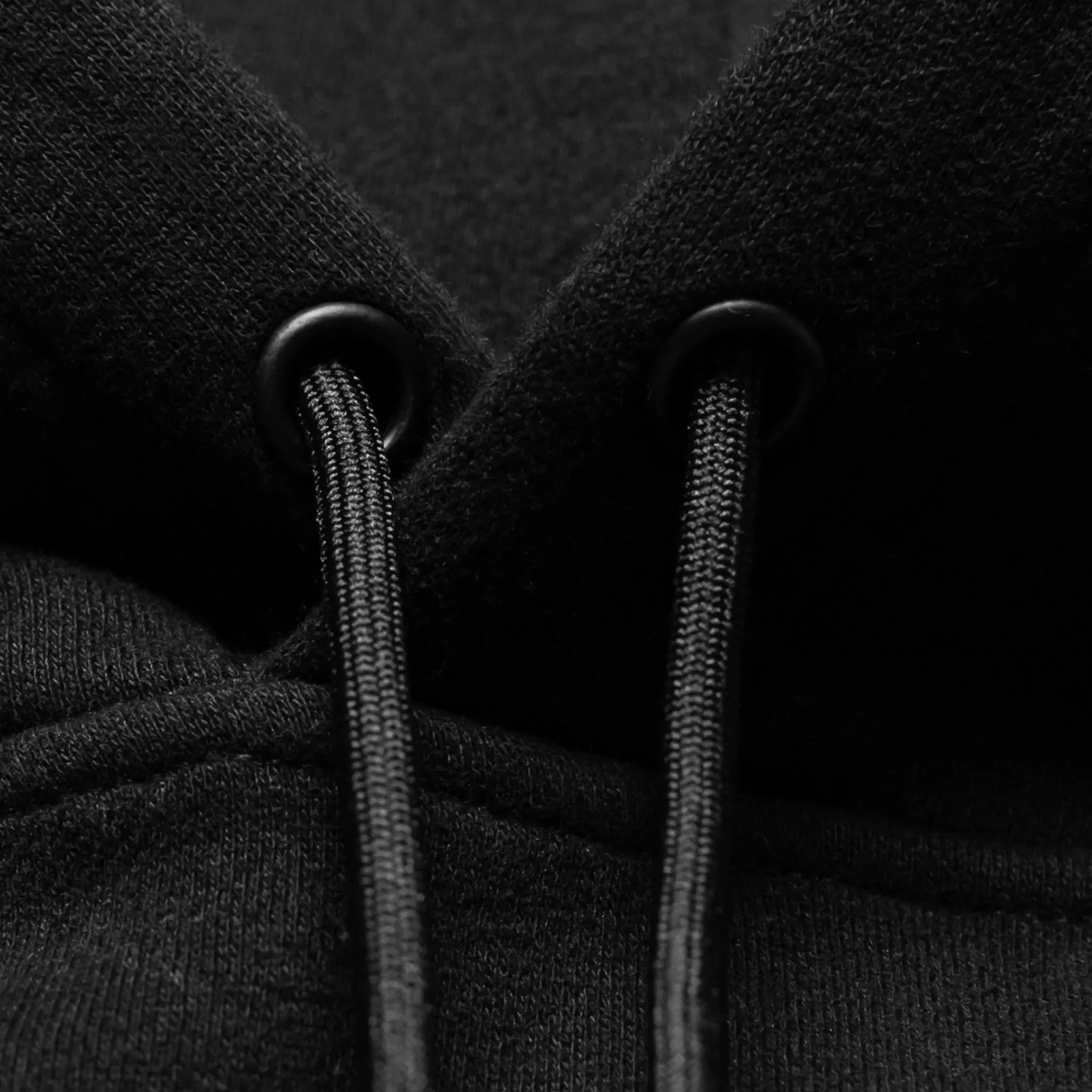 HOMME  'ESSENTIAL' Box Logo Hoodie Black
