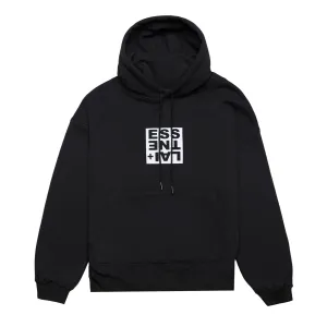 HOMME  'ESSENTIAL' Box Logo Hoodie Black