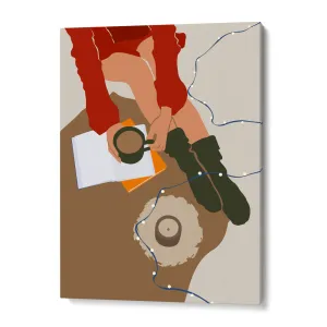 Hot Cocoa Winters Boho Painting