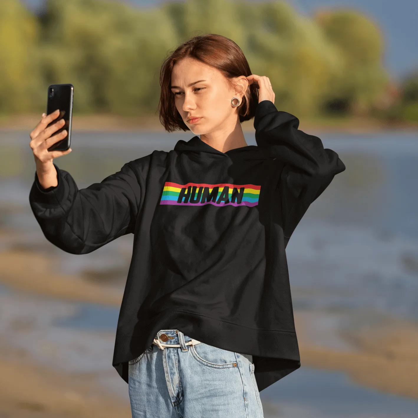Human | LGBT  Merch | Unisex Hoodie