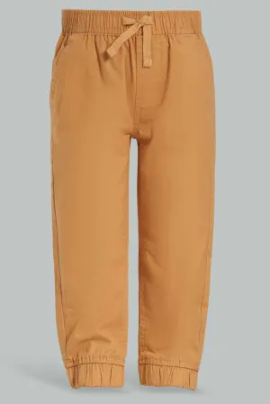 Infant Boys Beige Chino Jogger
