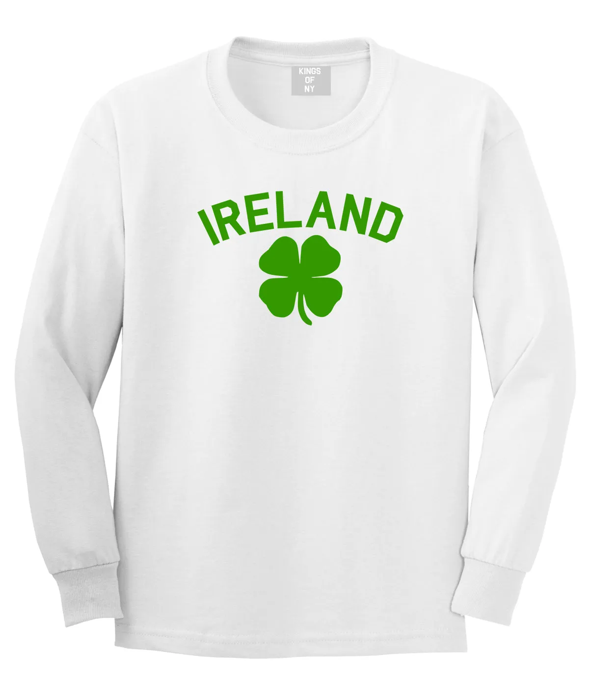 Ireland Shamrock St Paddys Day Mens Long Sleeve T-Shirt