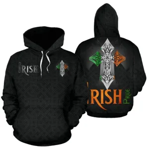 Irish Pride Celtic All Over Printed Hoodie For Men & Women St Patrick's Day