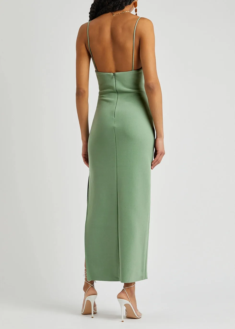 Ivy Midi Dress - Moss