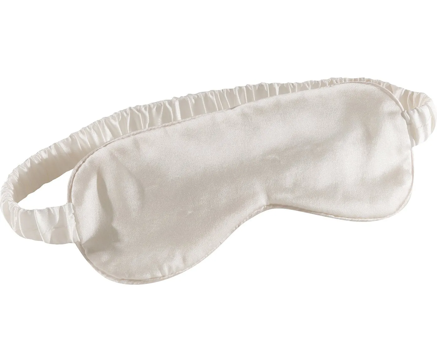 Jana Set - Silk Pillow Case & Eye Mask in Moonlight White