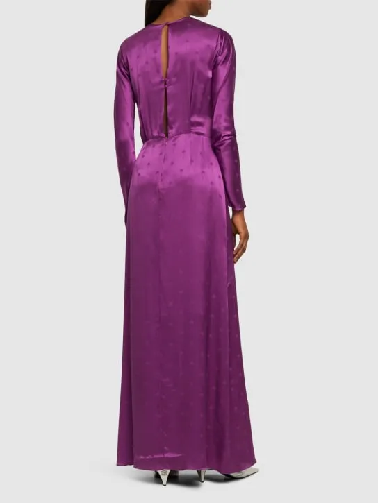 Johanna Ortiz   Leona Valiente silk jacquard maxi dress 