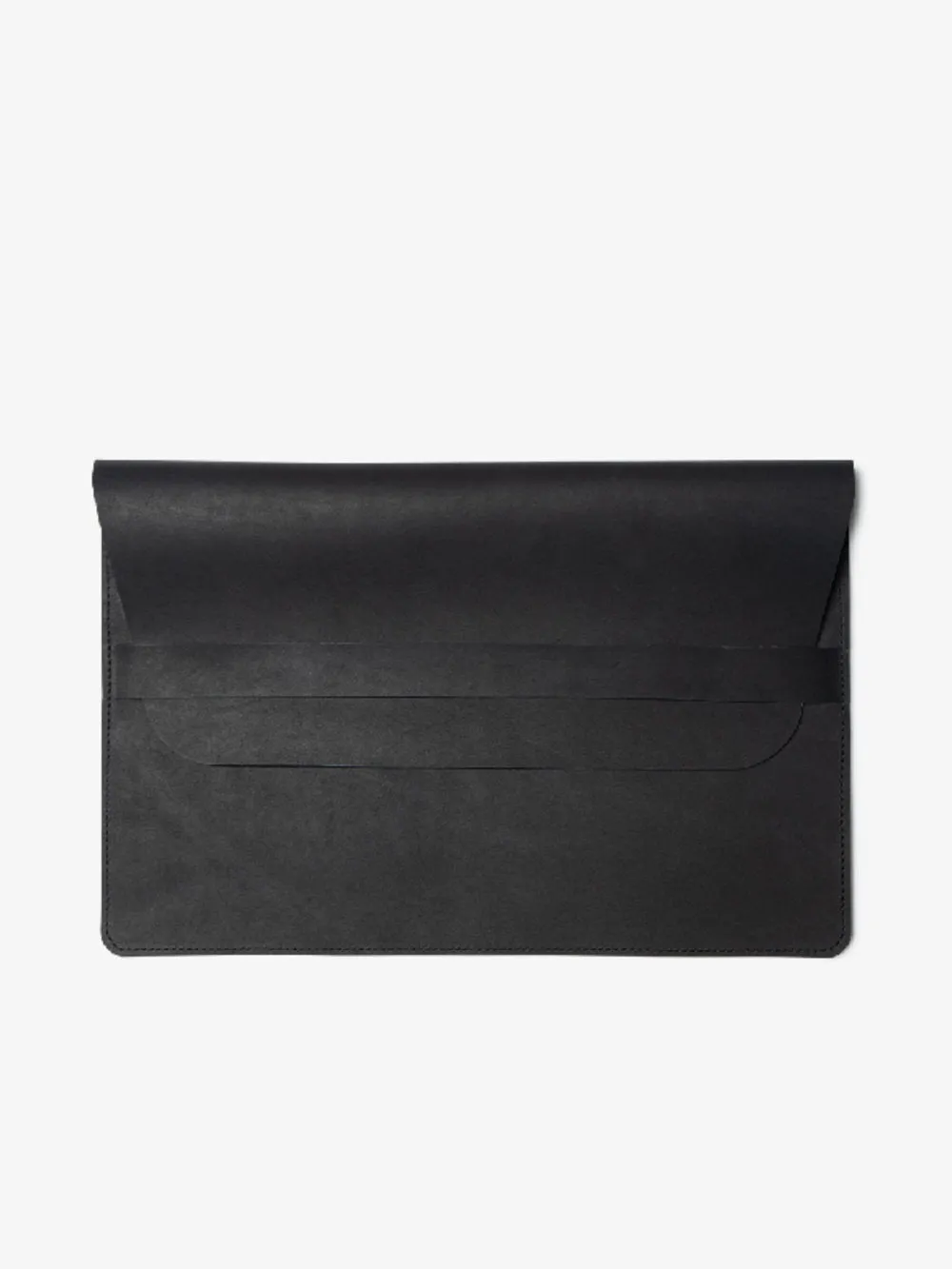 Leather Laptop Sleeve in Black