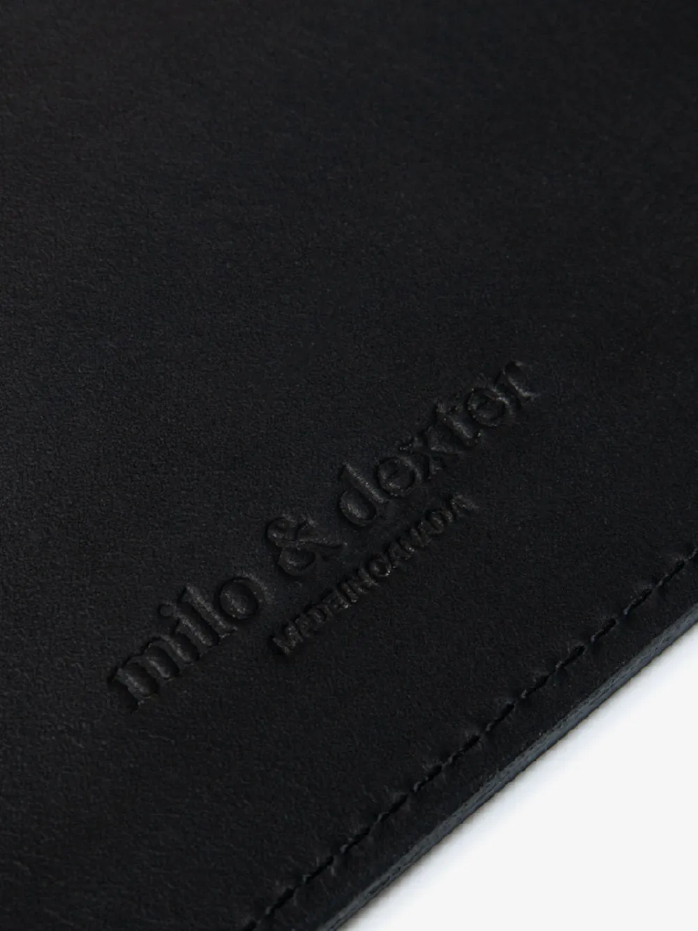 Leather Laptop Sleeve in Black