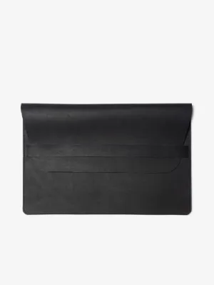 Leather Laptop Sleeve in Black