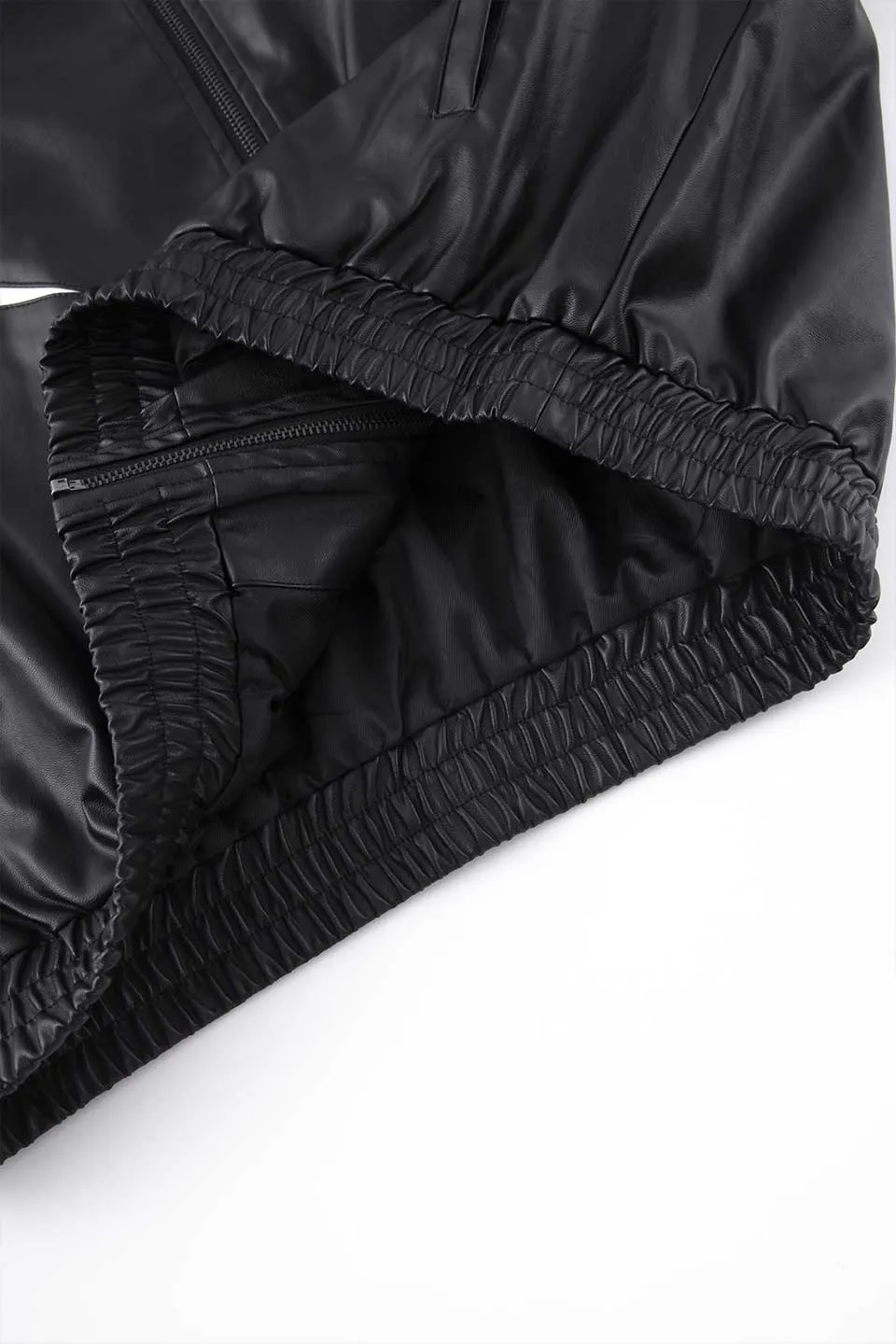 Leather Track Jacket