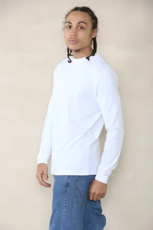 Long Sleeve Muscle Fit T-shirt - White