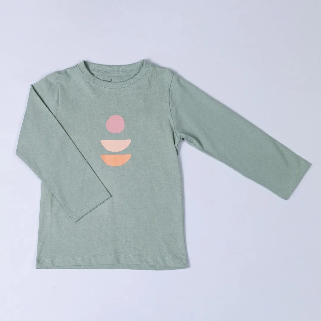 Long Sleeve T-Shirt | Green Sunset