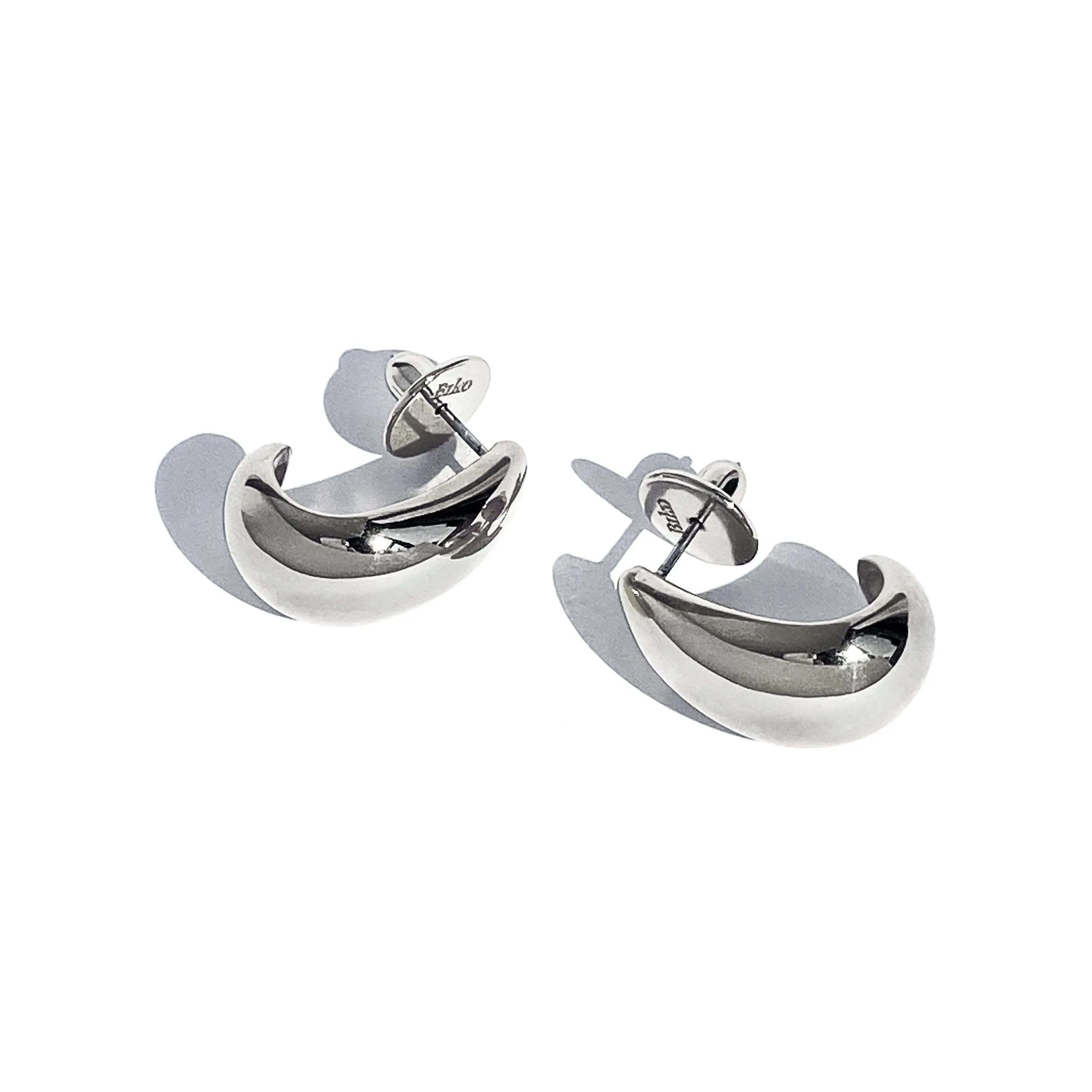 Luna Hoops - Small - Silver