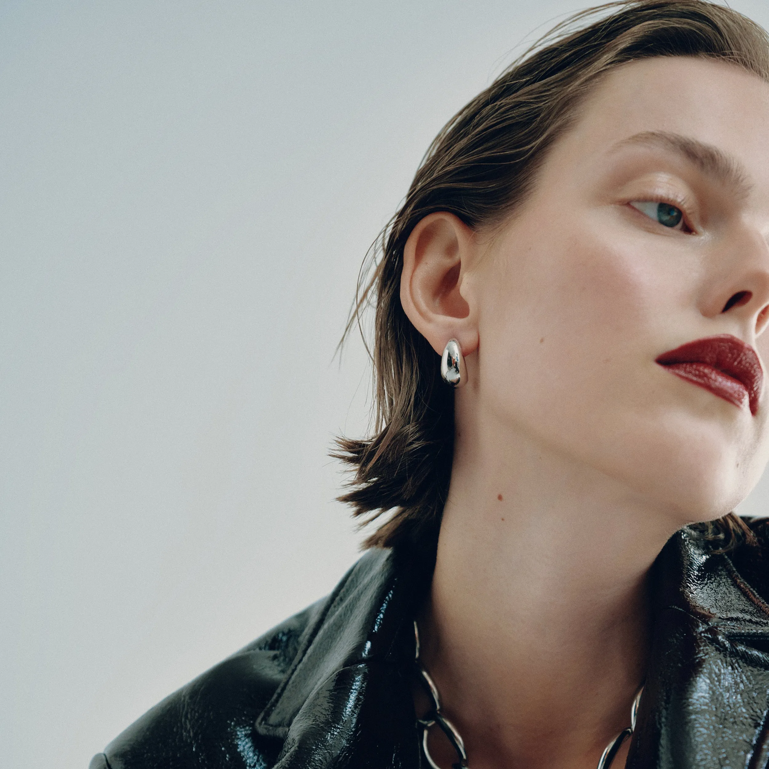 Luna Hoops - Small - Silver