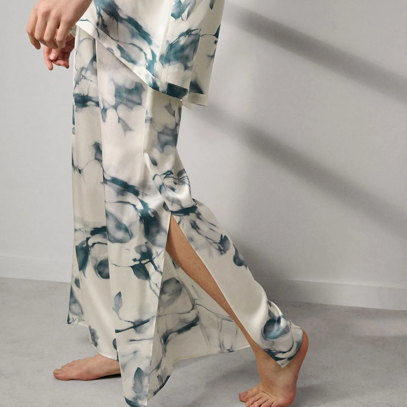 Lunya x Grace Dines Washable Silk Tee Pant Set