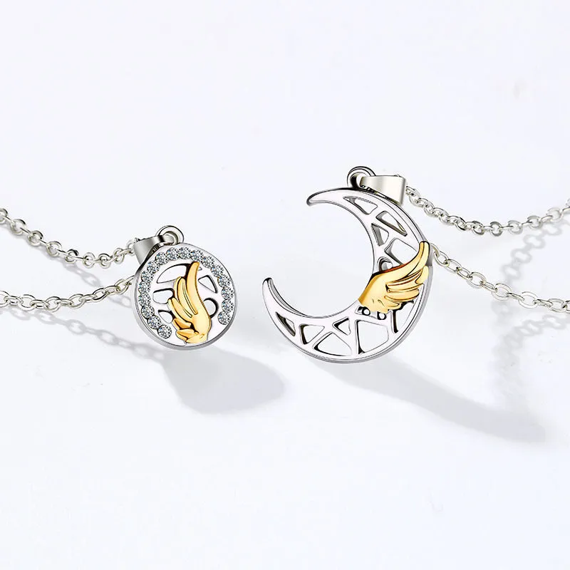 Magnets Attract Simple Fashion Valentine's Day Necklace