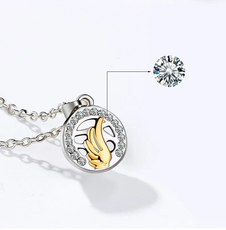 Magnets Attract Simple Fashion Valentine's Day Necklace