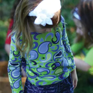 Mallory Top Green Paisley