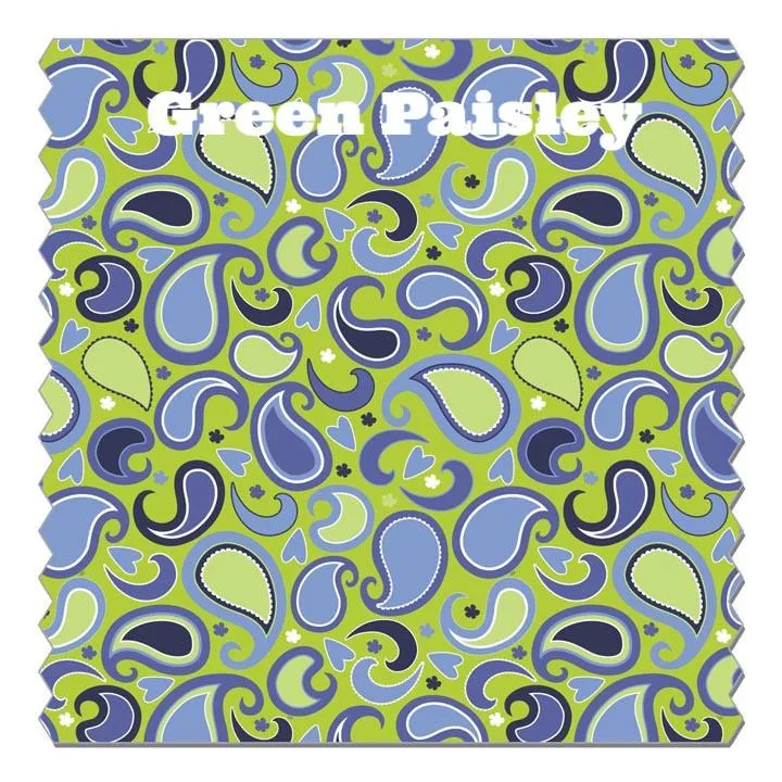 Mallory Top Green Paisley