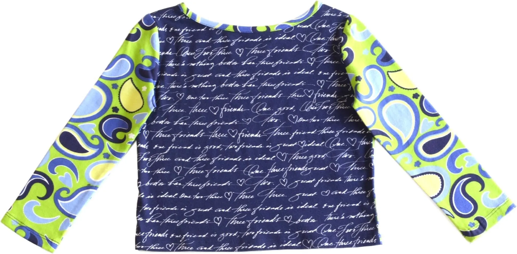 Mallory Top Green Paisley