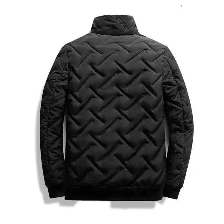 Men's Autumn Winter Coat Short Stand Collar Lightweight Down Jacket