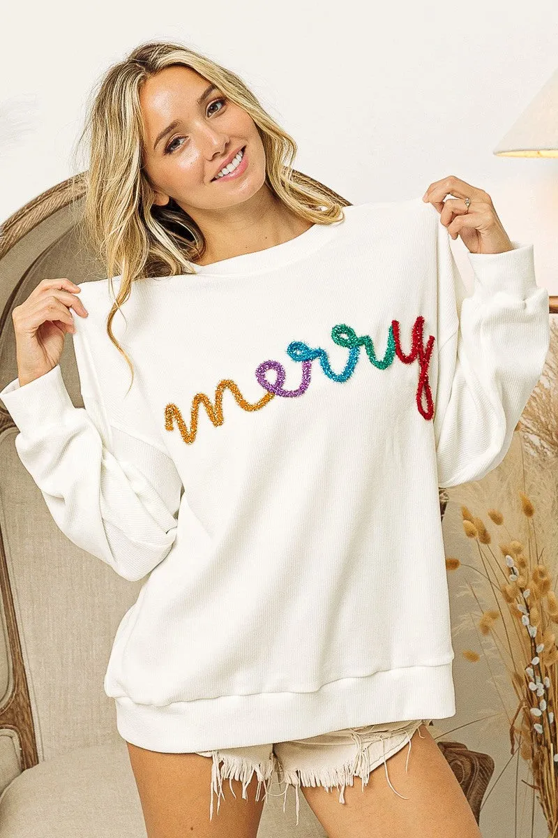 Merry Tinsel Sweatshirt