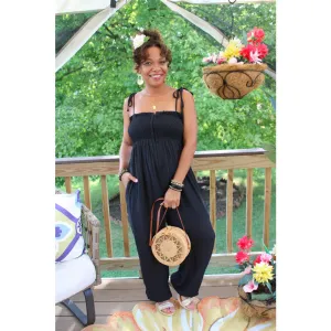 New Wave Tie Strap Jumpsuit