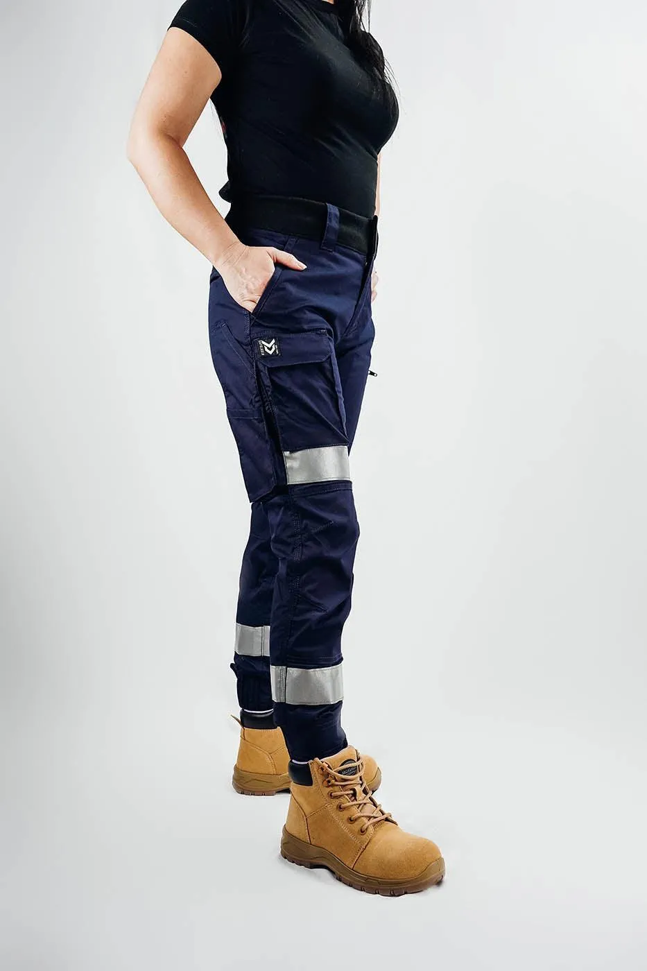 Nighthawk Workwear Reflective Chino Blue Ladies