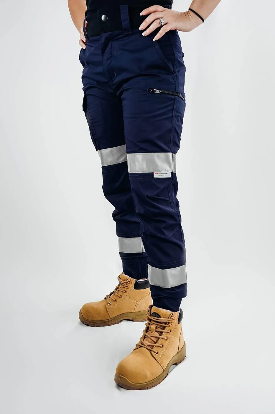 Nighthawk Workwear Reflective Chino Blue Ladies