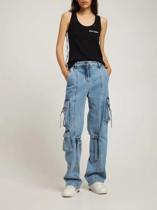 Palm Angels   Classic logo cotton jersey tank top 