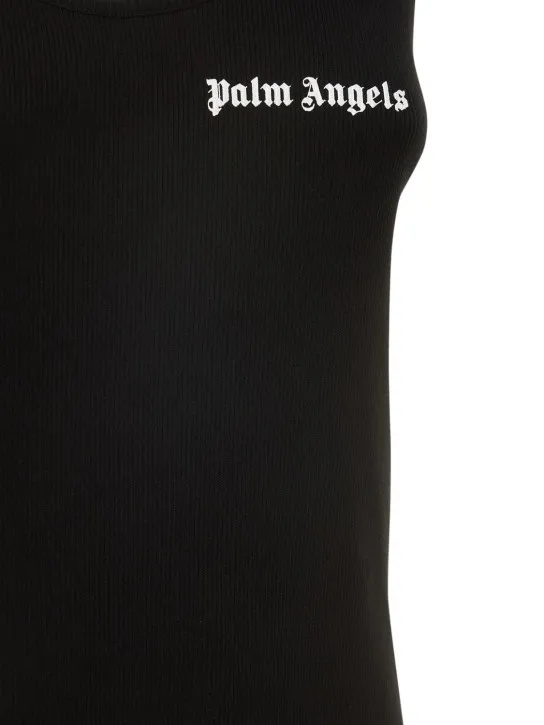 Palm Angels   Classic logo cotton jersey tank top 