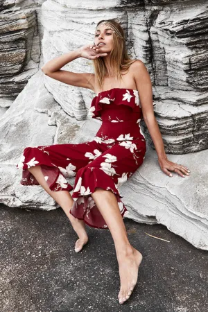 Palm Springs Jumpsuit Wine