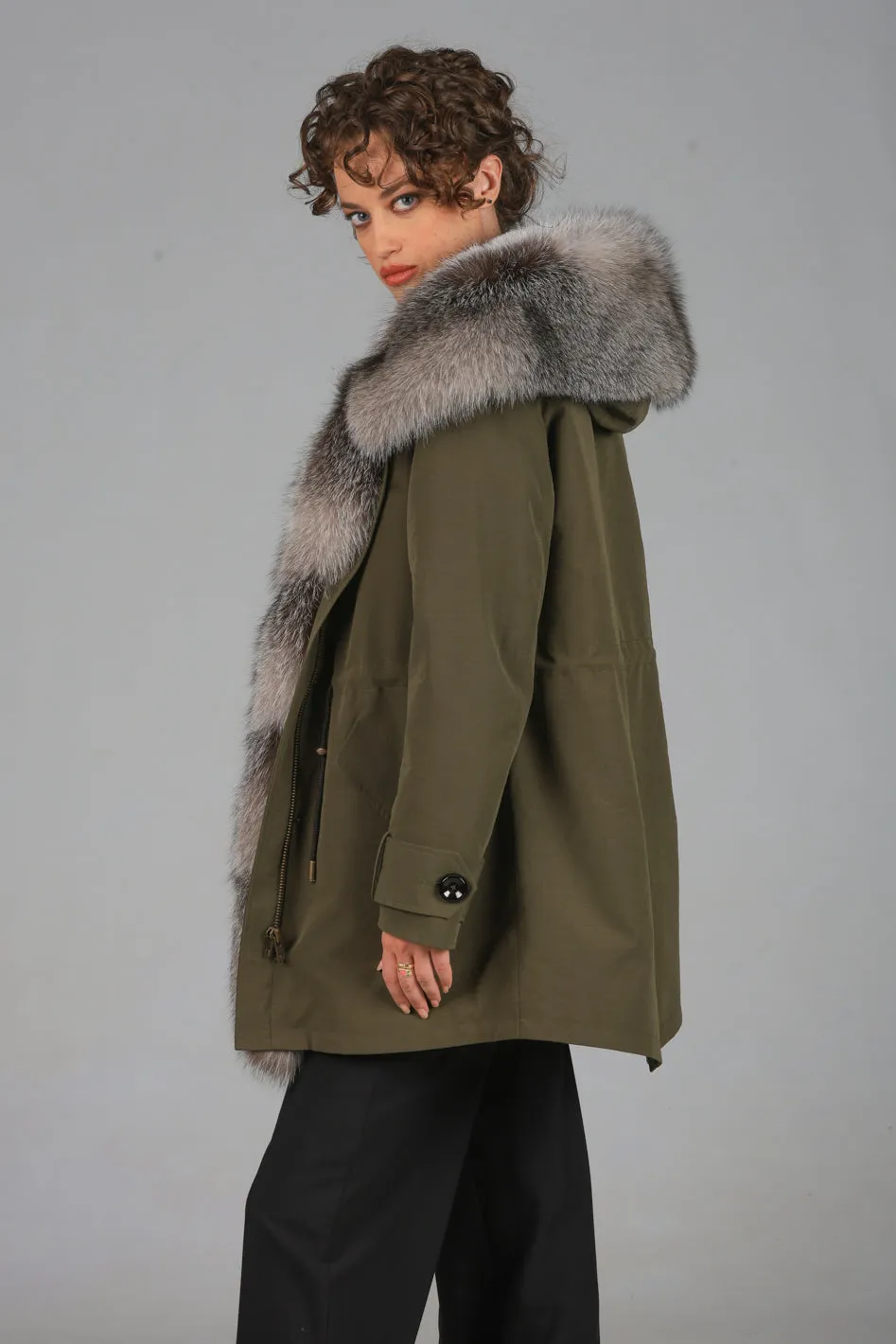 Parka in cotone tecnico long Frost
