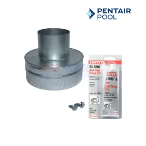 Pentair Metal Flue Collar For MasterTemp and Max-E-Therm Heaters | 4" x 6" | 77707-0076