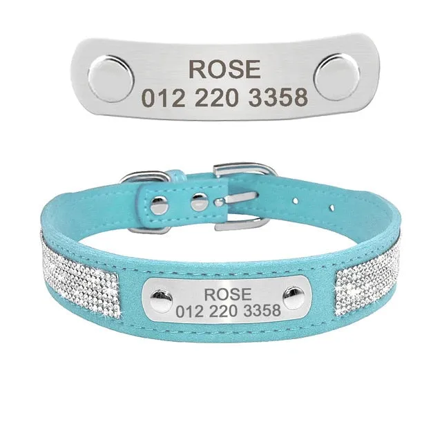 Personalized Leather Adjustable Cat Collar