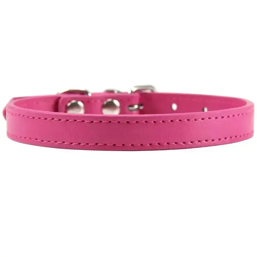 Personalized Leather Cat Collar
