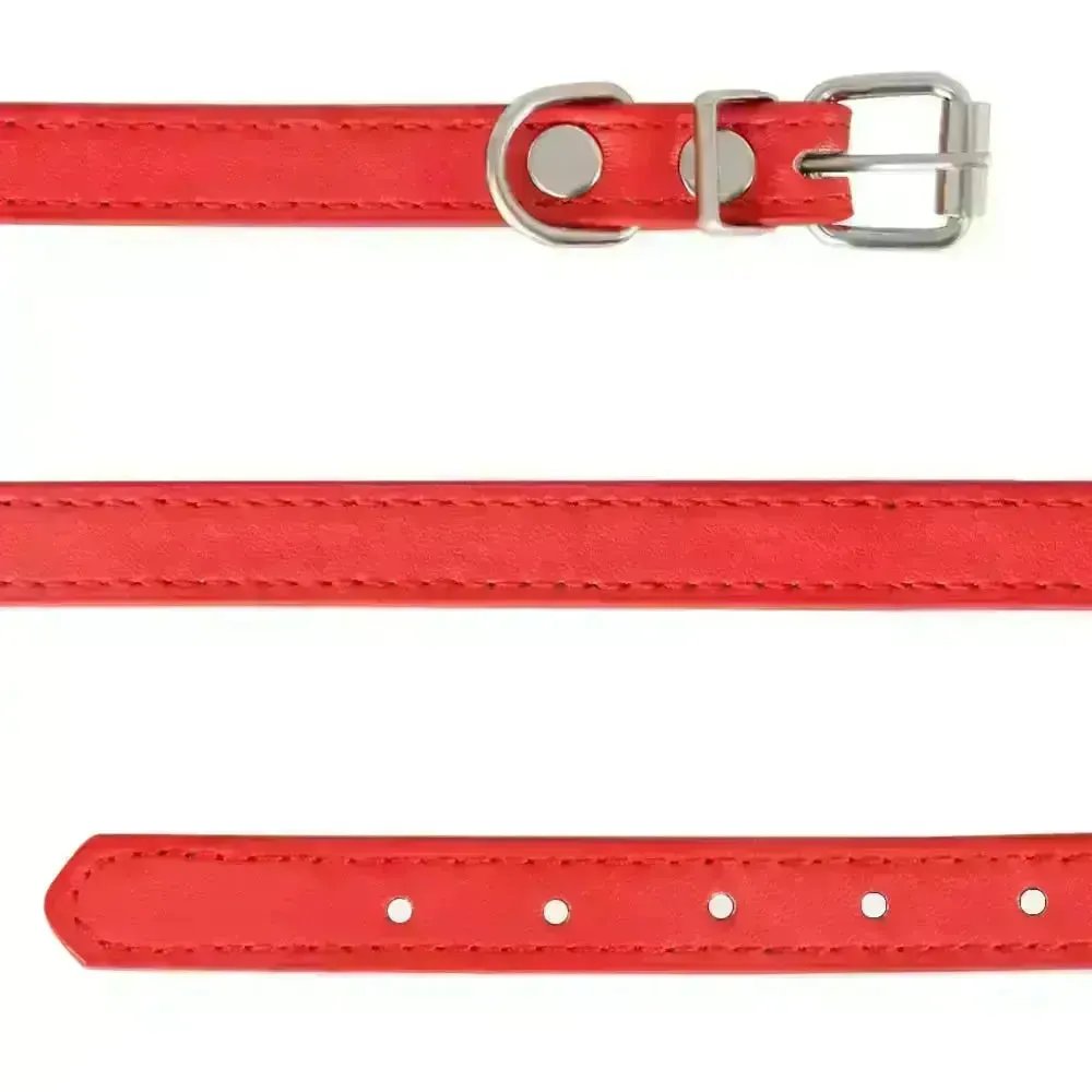 Personalized Leather Cat Collar