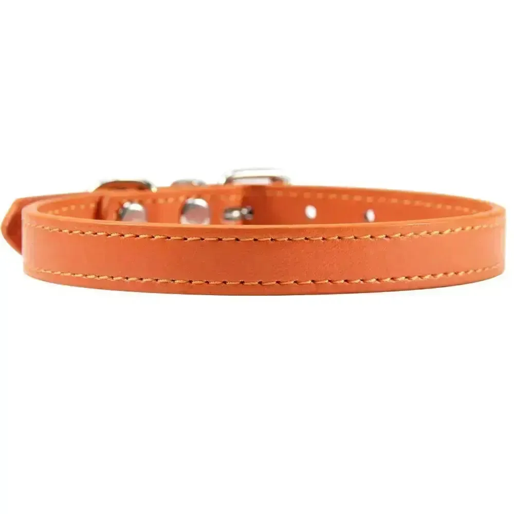 Personalized Leather Cat Collar